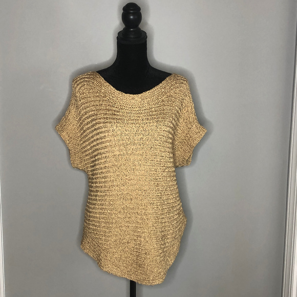 Lauren by Ralph Lauren Sweaters - Lauren by Ralph Lauren Gold Woven Sweater
